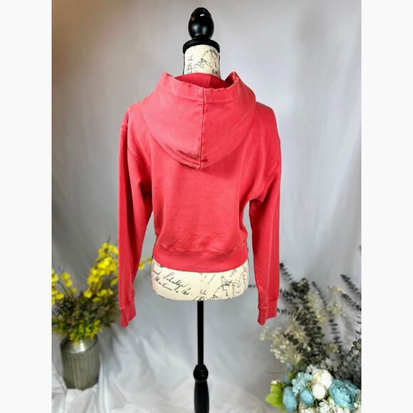 The Kooples Text-Appliqué Zip-Through Cotton-Jersey Hoodie 4 - Picture 13 of 16